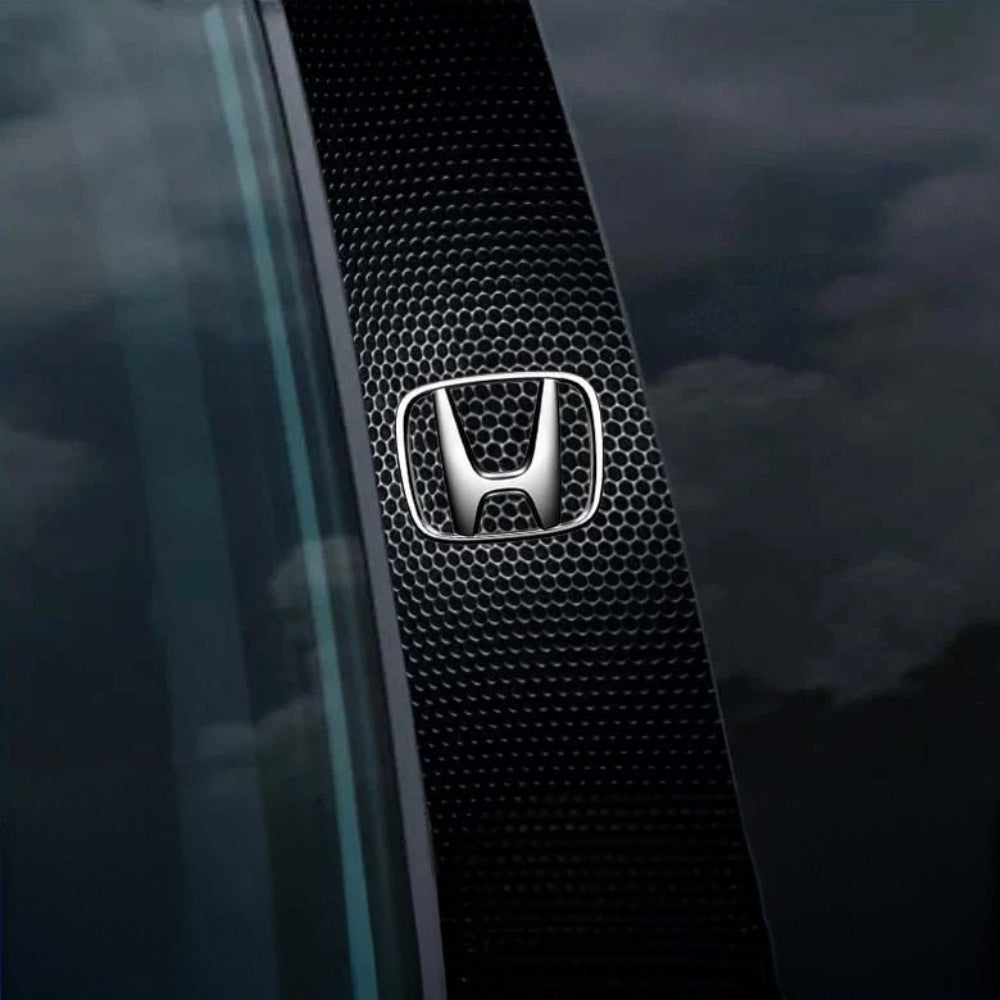 2x bilrudeklistermærker med logo