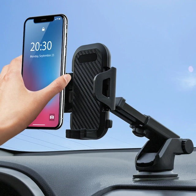 Suction Car Phone Holder + Free Air Vent Attachment