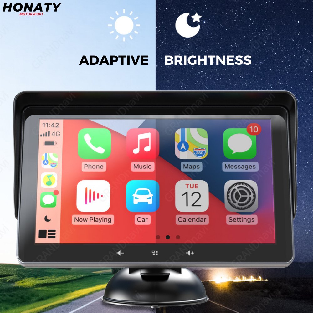 Connected HD display with CarPlay and Android Auto - Honaty - Official Website